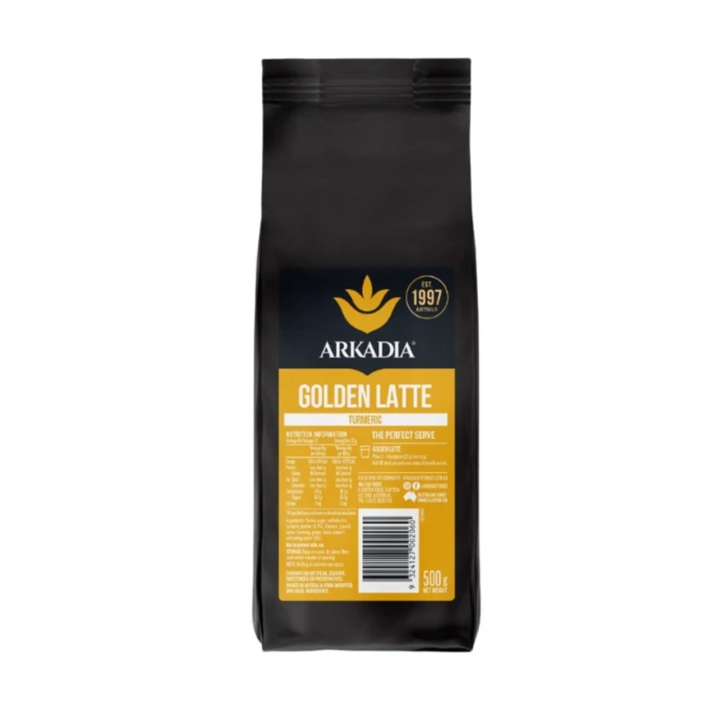 Arkadia Golden Turmeric Latte 500gm - Latte Powder