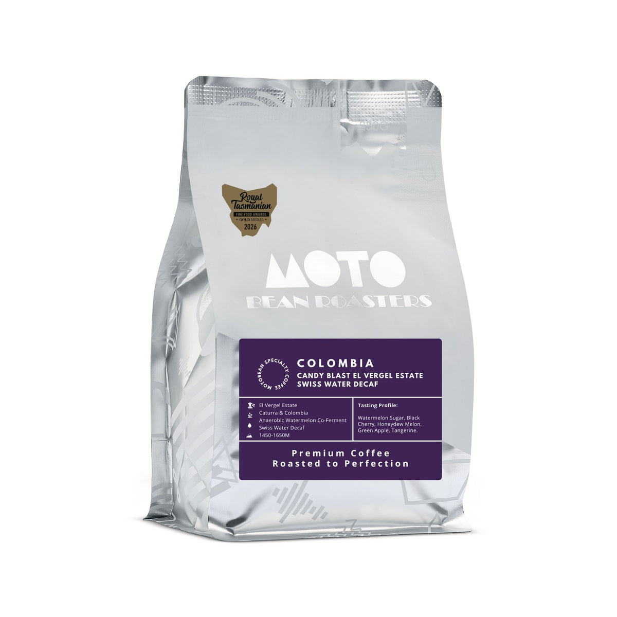 Colombia Candy Blast Swiss Water Decaf Co-Ferment 1kg -Motobean Coffee Roasters Melbourne.