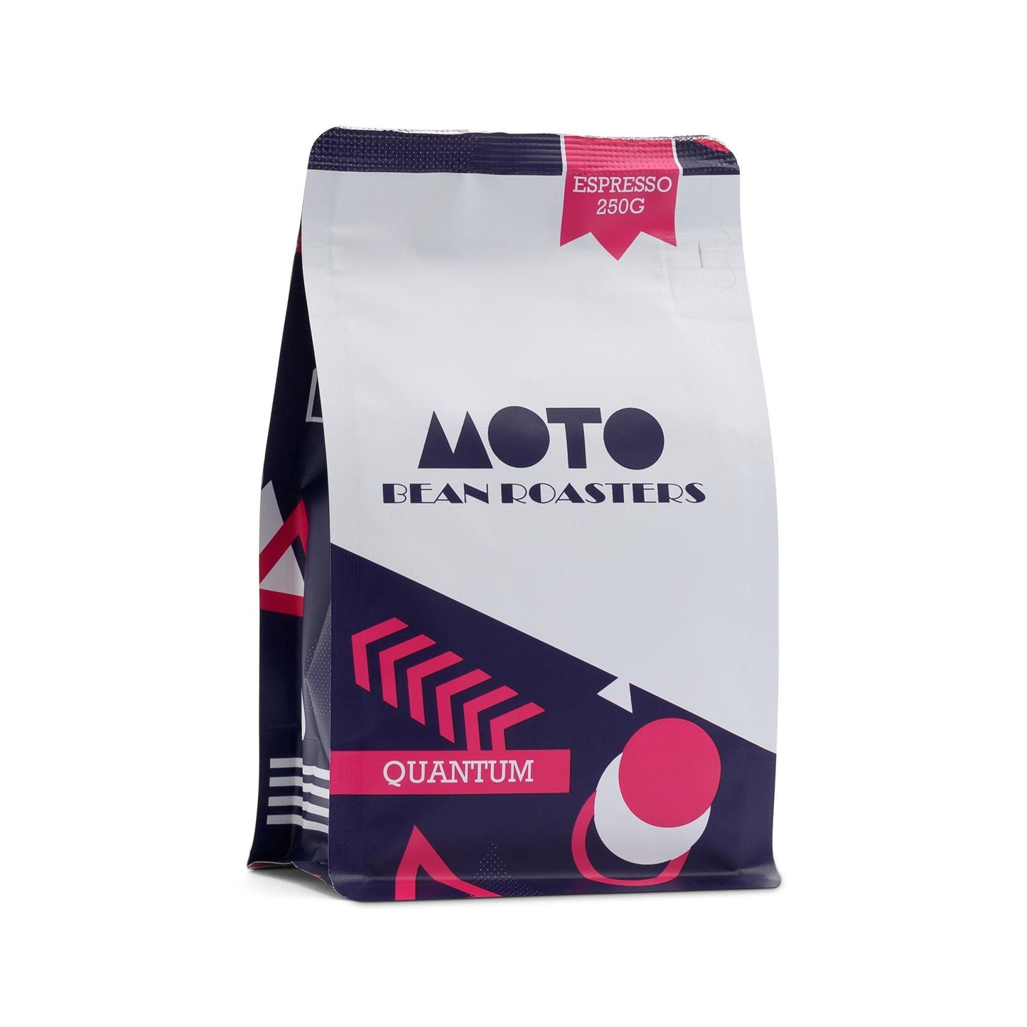Quantum Specialty Coffee Blend from Moto Bean Roasters 250gm bag for premium coffee lovers.