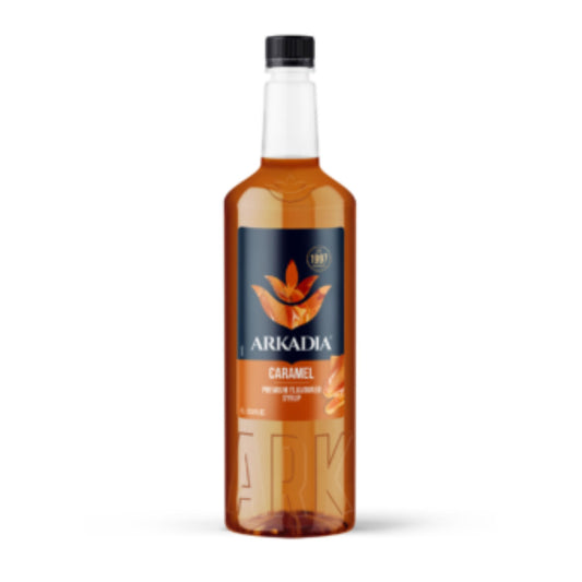 Arkadia Premium Syrup Caramel 1L bottle