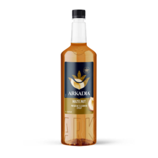 Arkadia Premium Syrup Hazelnut 1L bottle