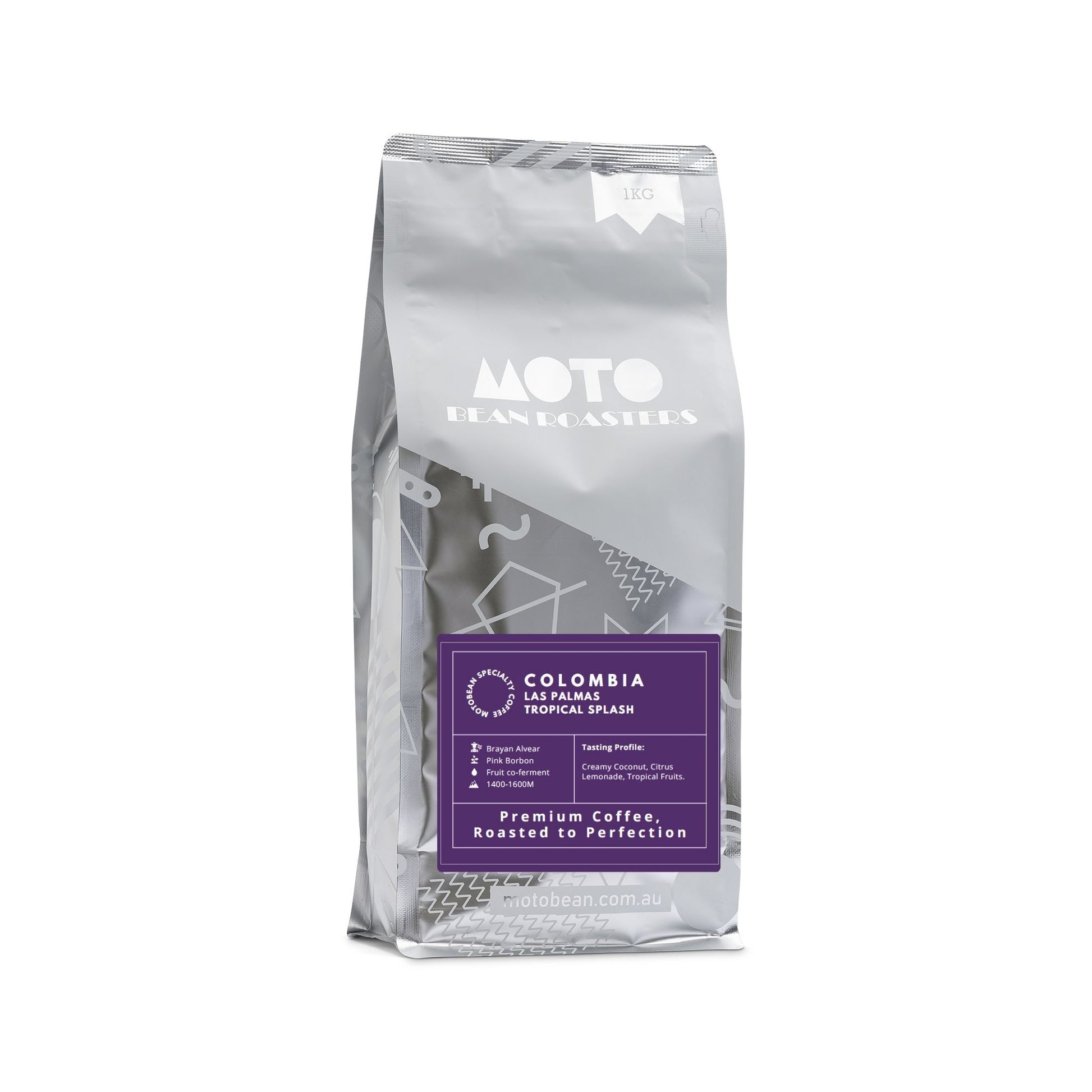 Motobean Speciality Roasters Las Lajas Brayan Alvear Tropical Splash Premium Fermented Coffee Beans 1kg