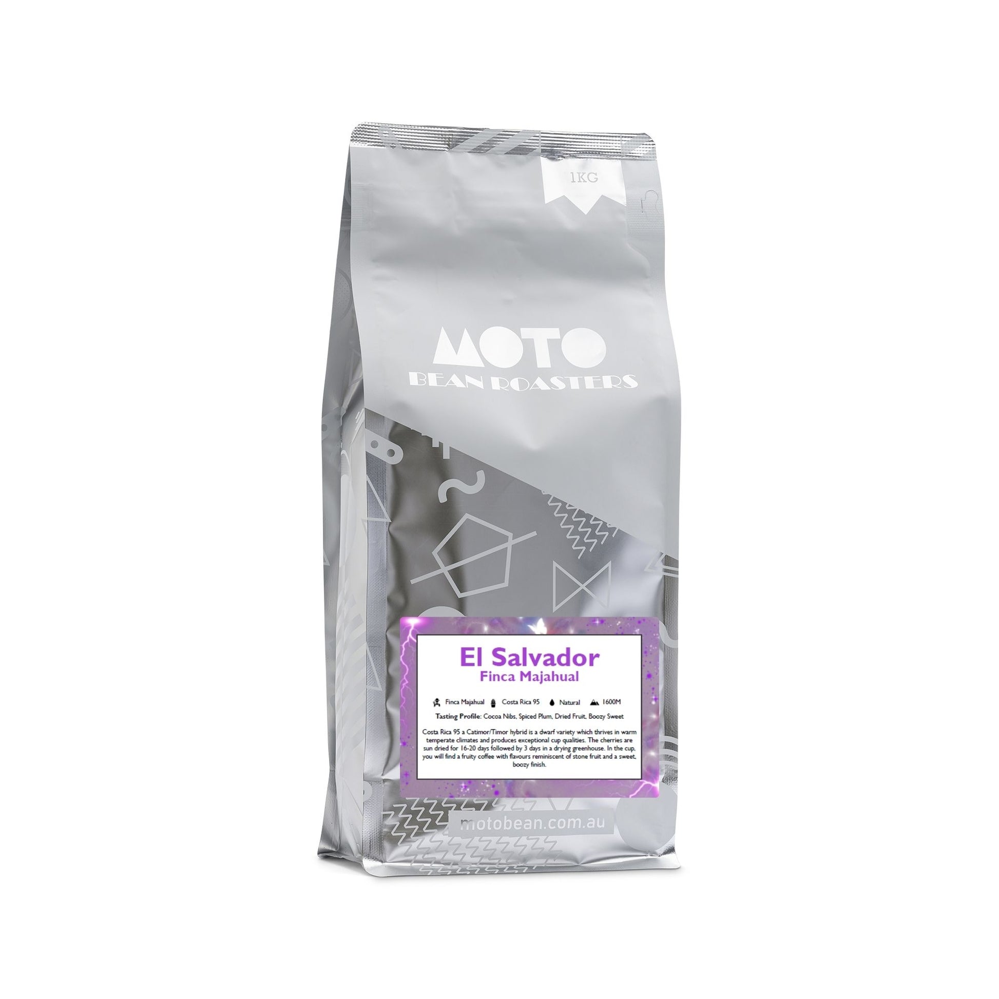 Motobean Speciality Roasters El Salvador Finca Majahual Premium Coffee Beans Roasted for Filter 1kg