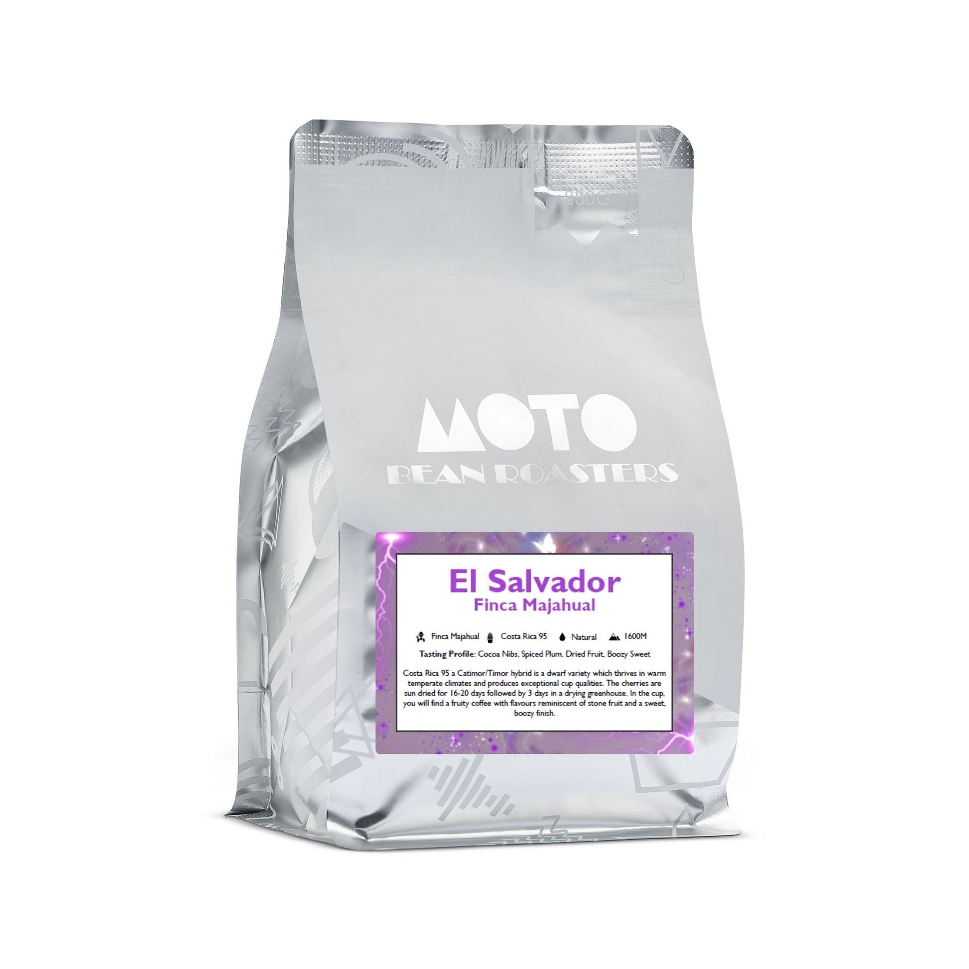 Motobean Speciality Roasters El Salvador Finca Majahual Premium Coffee Beans Roasted for Filter 250g