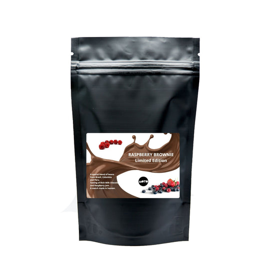 250gm Premium Coffee Beans Raspberry Brownie Blend.  Motobean Specialty Coffee Roasters.  Limited Edition.