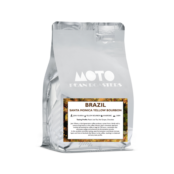 Brazil Santa Monica Yellow Bourbon Anaerobic Coffee Beans Roasted for Filter 250g